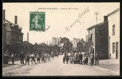 AK Vrigne-aux-Bois, Avenue de la Gare