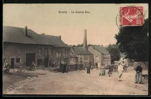 AK Remilly, La Grande Rue