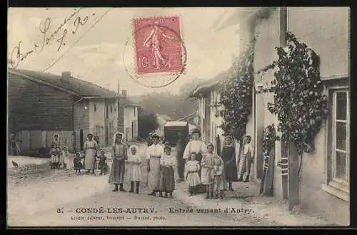 AK Condé-les-Autry, Entrée venant d`Autry