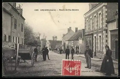 AK Urciers /Indre, Route de Ste-Sévère