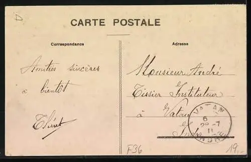 AK Baudres /Indre, Rue principale