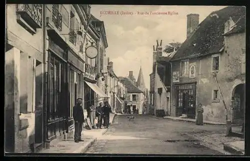 AK Ecueillé /Indre, Rue de l`ancienne Eglise