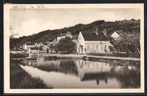 AK Mailly-la-Ville /Yonne, Le Canal du Nivernais et l`Écluse