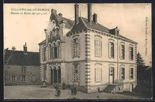 AK Villiers-Saint-Benoît, Mairie et École de garcons