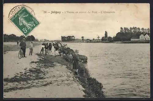AK Joigny, L`Yonne en amont du Pont, L`Abreuvoir