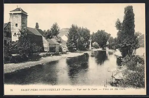 AK Saint-Père-sous-Vezelay /Yonne, Vue sur la Cure