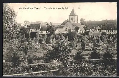 AK Mézilles /Yonne, Vue prise de la rue du Bief