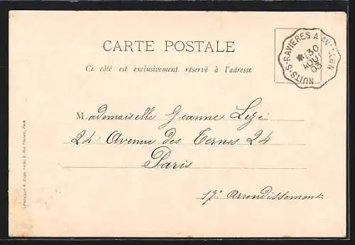 AK Nuits-sous-Ravières, Vue prise du pont de l`Armancon