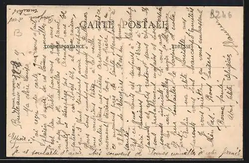 AK Percey, Route de Villiers-Vineux avec des passants sur le pont