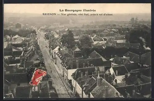 AK Brienon, Vue générale, côté Sud, prise à vol d`oiseau
