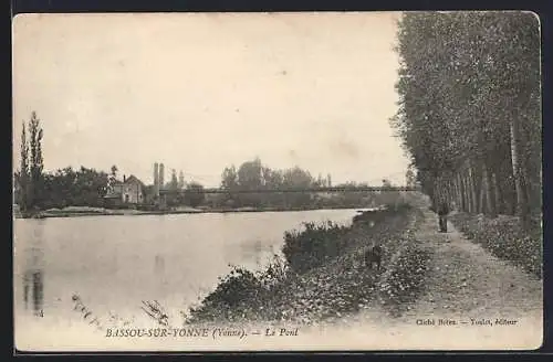 AK Bassou-sur-Yonne /Yonne, Le Pont