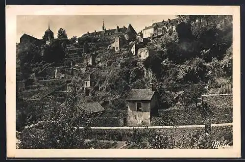 AK Avallon /Yonne, Vue Générale et Jardins en Terrasse