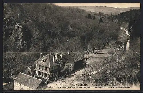 AK Avallon, La Vallée Jolie du Cousin, Les Ruats, Route de Pontaubert