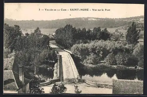 AK Saint-Moré, Vue sur le Pont de la Vallée de la Cure