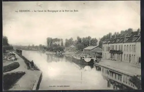 AK Brienon, Le Canal de Bourgogne et le Port au Bois