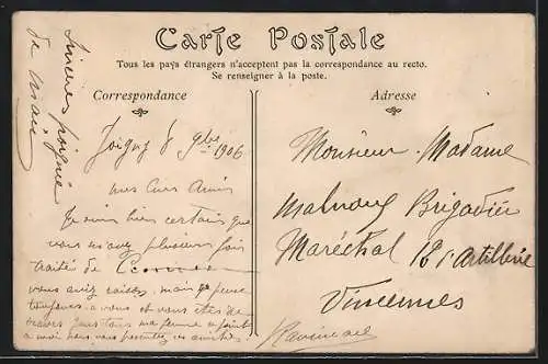 AK Joigny, Le Quai Saint-Florentin et vue sur la ville depuis la rivière