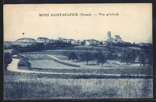 AK Mont Saint-Sulpice /Yonne, Vue générale