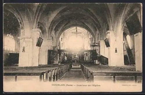 AK Courlon /Yonne, Intérieur de l`Église