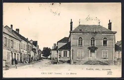 AK Cravant /Yonne, La Mairie