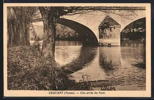 AK Cravant /Yonne, Une arche du Pont