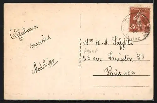 AK Chastellux-sur-Cure, Barrage du Crescent, Le Parapet