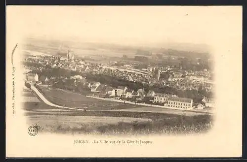 AK Joigny, La Ville vue de la Côte St Jacques