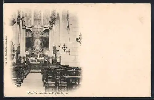 AK Joigny, Intérieur de l`Église St-Jean