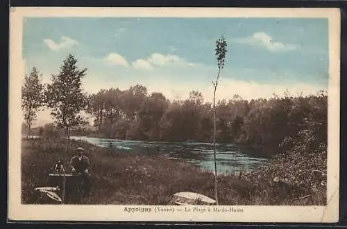 AK Appoigny /Yonne, La Pique à Marée-Haute