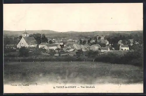 AK Vault-de-Lugny, Vue générale du village et paysage environnant