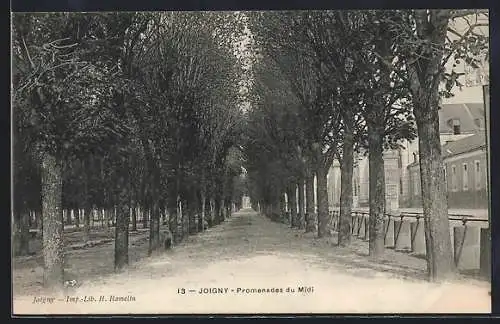AK Joigny, Promenades du Midi