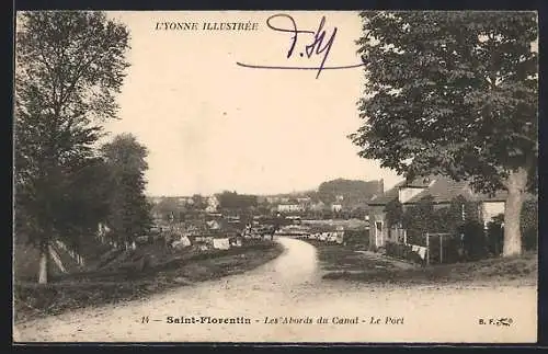 AK Saint-Florentin, Les Abords du Canal, Le Port