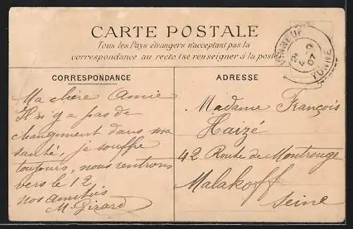 AK Courlon /Yonne, L`Yonne et vue panoramique