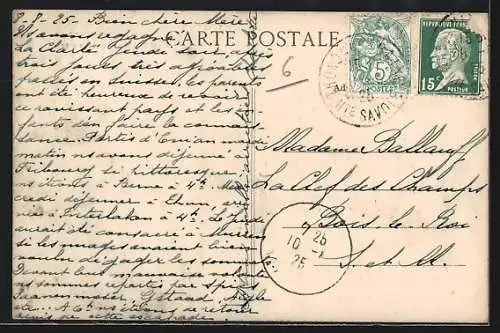 AK Villeneuve-sur-Yonne, Porte de Sens, Vue intérieure