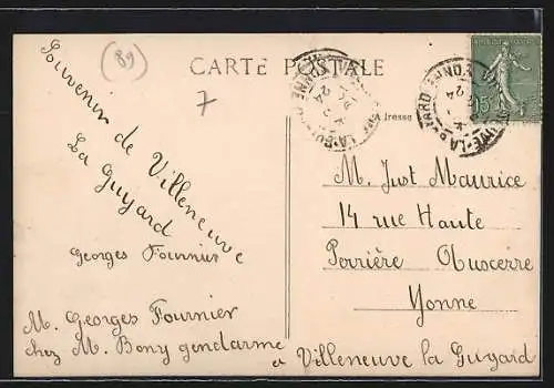 AK Villeneuve-la-Guyard, Vue Générale