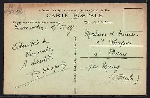 AK Vermenton /Yonne, Vue générale