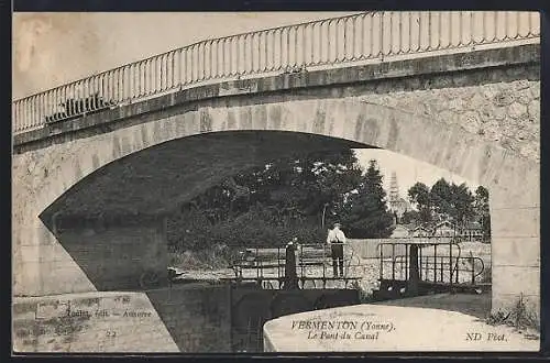 AK Vermenton /Yonne, Le Pont du Canal