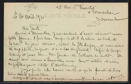 AK Vermenton, Le Pont du Moulinot sur la rivière entourée de verdure