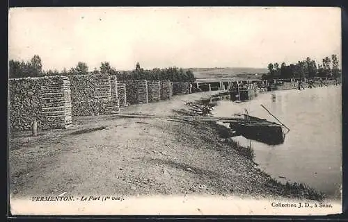 AK Vermenton, Le Port, 1re vue