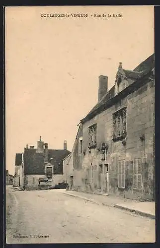 AK Coulanges-la-Vineuse, Rue de la Halle