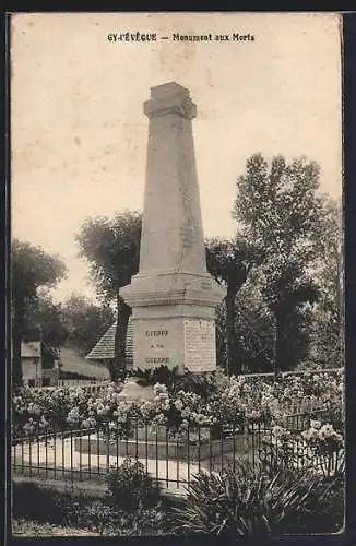 AK Gy-l`Évêque, Monument aux Morts