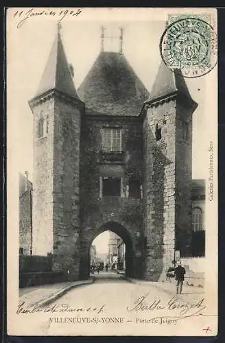 AK Villeneuve-sur-Yonne, Porte de Joigny
