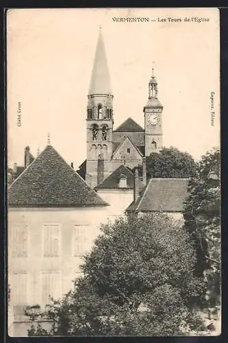 AK Vermenton, Les Tours de l`Église