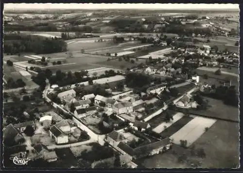 AK Beauvoir /Yonne, Vue panoramique aérienne