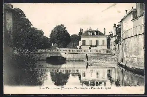 AK Tonnerre /Yonne, L`Armancon, Pont de l`Hôpital