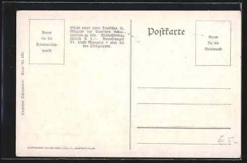 AK Deutscher Schulverein Nr. 450: Semmering, Ausblick vom Südbahnhôtel