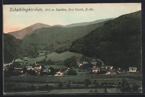 AK Scheiblingkirchen /N.-Ö., Gesamtansicht aus der Vogelschau