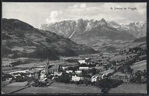 AK St. Johann im Pongau, Totalansicht von oben