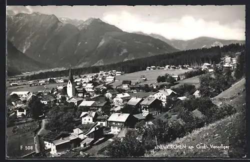 AK Neukirchen a. Gross-Venediger, Teilansicht mit Bergpanorama