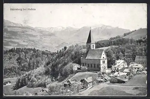 AK Dürrnberg, Blick nach Kirche