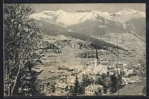 AK Hofgastein, Totalansicht mit Umgebung u. Bergpanorama
